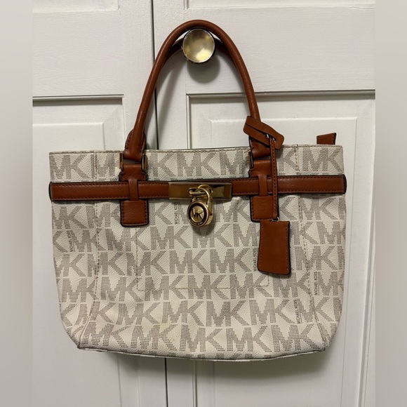 Michael Kors Shoulder Purse Hamilton Traveler Satchel - Picture 1 of 11